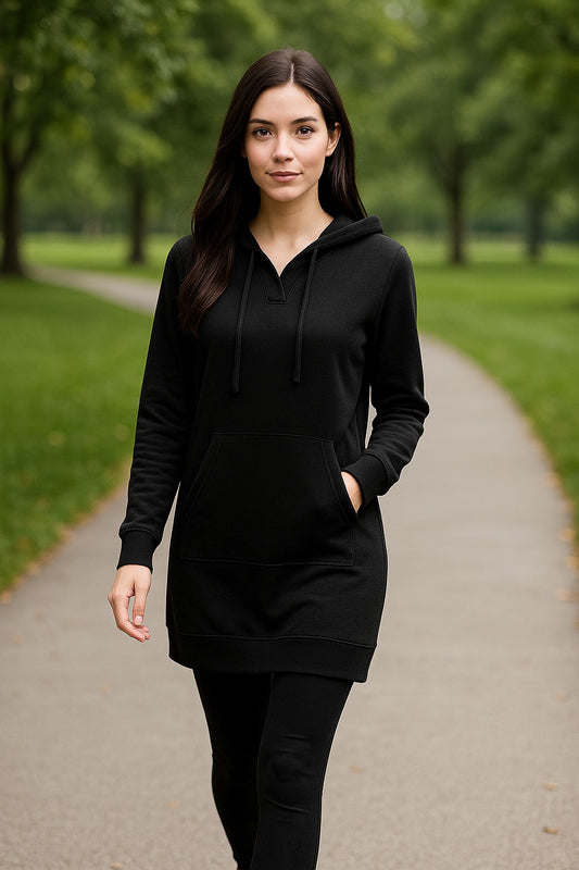 Cotton Hoodie Dress