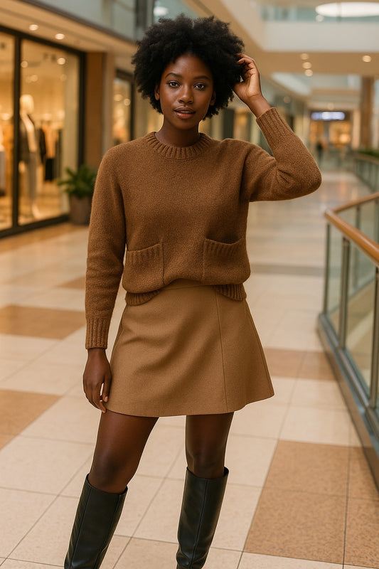 Knit Sweater with front Pockets
