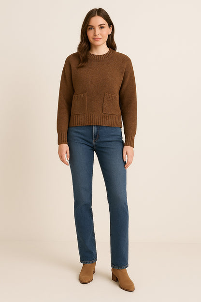 Knit Sweater with front Pockets