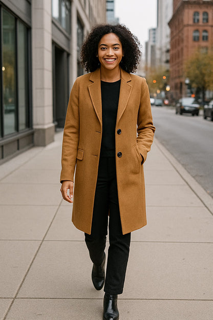 Unlined Wool Trench Coat