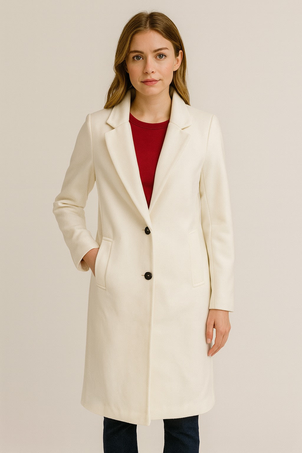 Unlined Wool Trench Coat